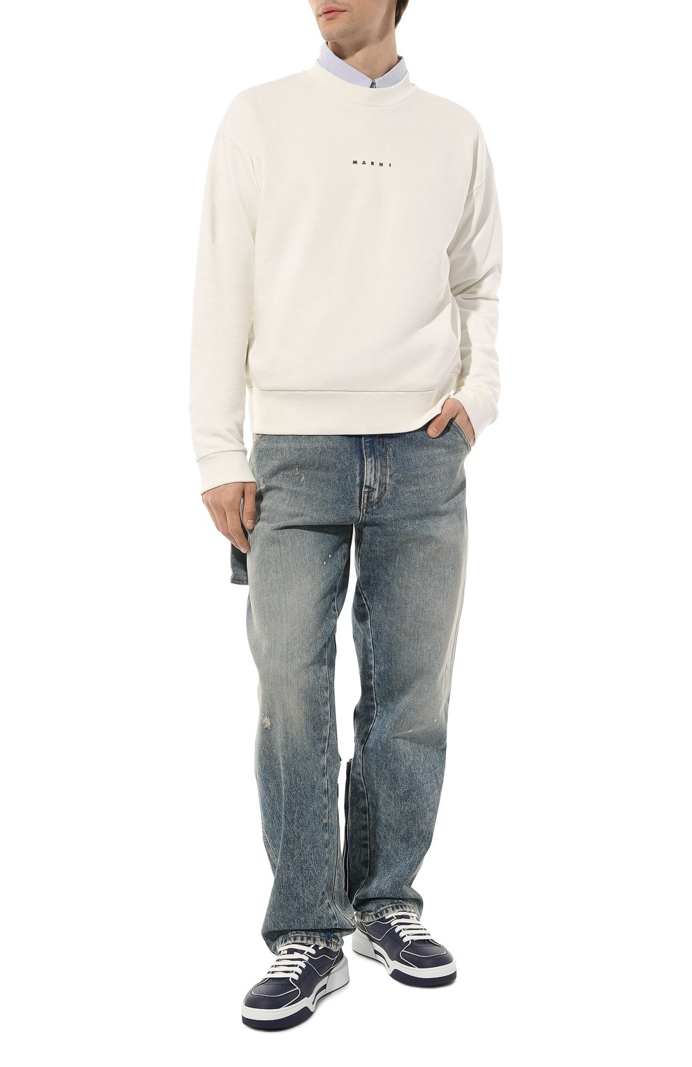 Хлопковый свитшот MARNI, арт. FUMU0074P9/USCU87, фото 2