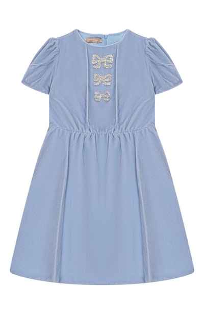 Платье из вискозы и шелка ELIE SAAB KIDS, арт. EFAB149/TS1127_001