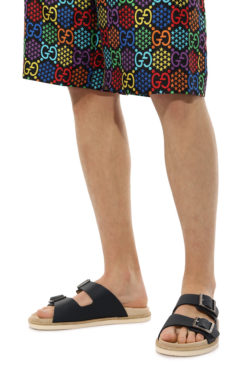 Кожаные шлепанцы BRUNELLO CUCINELLI, арт. MPUALCY235, фото 3