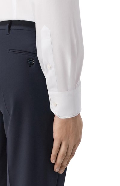 Хлопковая сорочка ZILLI белого цвета по цене 158500 руб., арт. CLAB03M010001807U_001, фото 5 Хлопковая сорочка ZILLI, арт. CLAB03M010001807U_001, фото 5