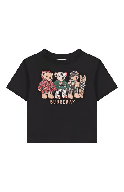 Хлопковая футболка BURBERRY, арт. 8121200