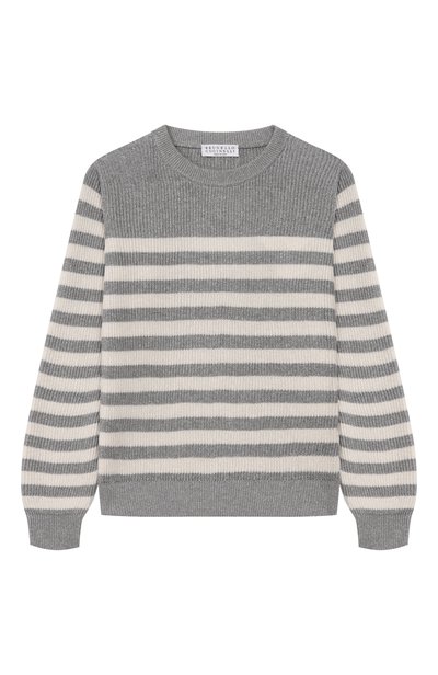 Хлопковый пуловер BRUNELLO CUCINELLI, арт. BAZM22800B