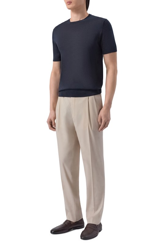 Шелковый джемпер Corneliani 27M901/2725107 Синий  27M901/2725107 Фото 2