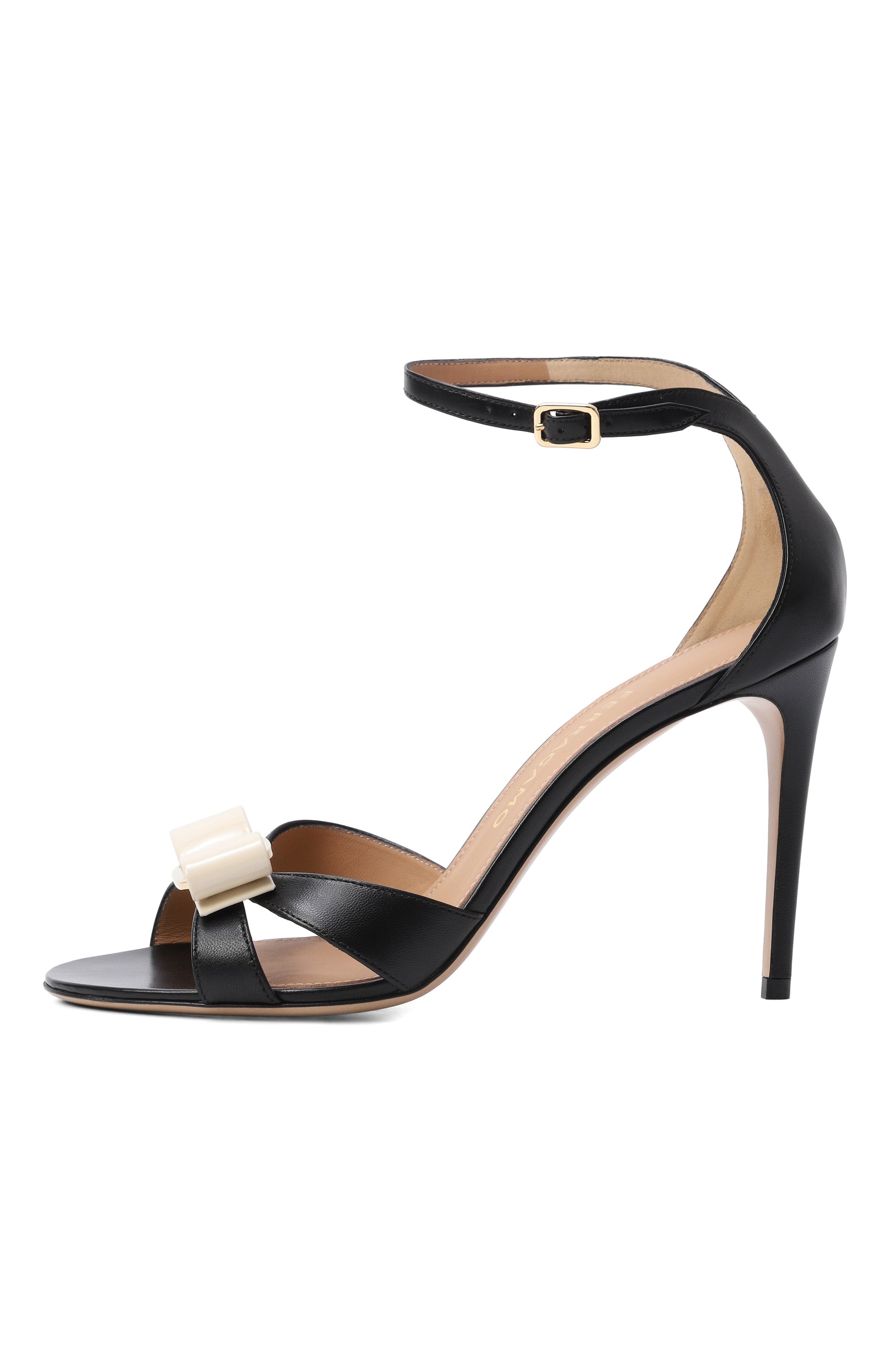 Кожаные босоножки vara bow 90 FERRAGAMO черного цвета по цене 112500 руб., арт. 01L431/791, фото 4 Кожаные босоножки vara bow 90 FERRAGAMO, арт. 01L431/791, фото 4