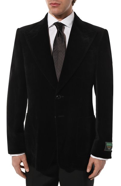 Пиджак из хлопка и льна GUCCI, арт. 648932 Z8AMW, фото 3