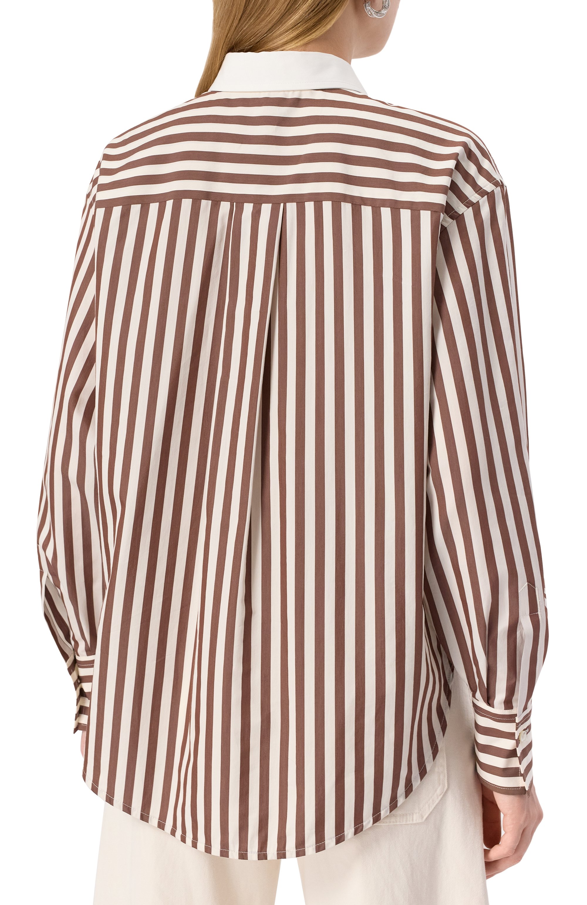 Рубашка из хлопка и шелка BRUNELLO CUCINELLI, арт. MH757RF226, фото 4