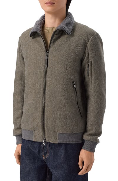 Бомбер с воротником из ягненка BOGNER, арт. 38601999, фото 3