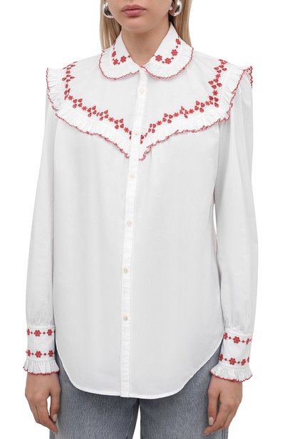 Хлопковая рубашка POLO RALPH LAUREN белого цвета по цене 18900 руб., арт. 211843061, фото 2 Хлопковая рубашка POLO RALPH LAUREN, арт. 211843061, фото 2