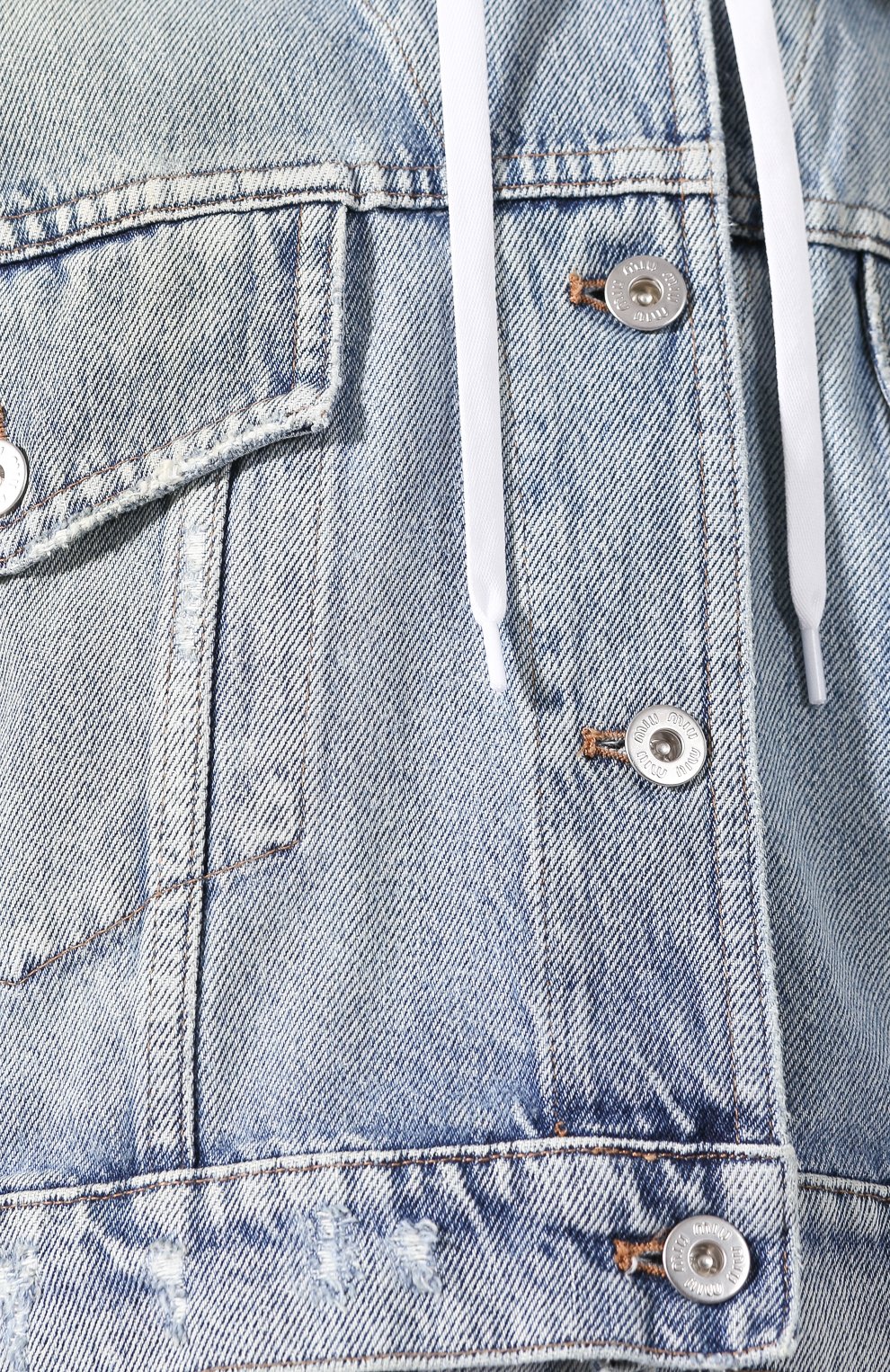 Джинсовая куртка MIU MIU, арт. GWB063-1VZS-F0013, фото 5