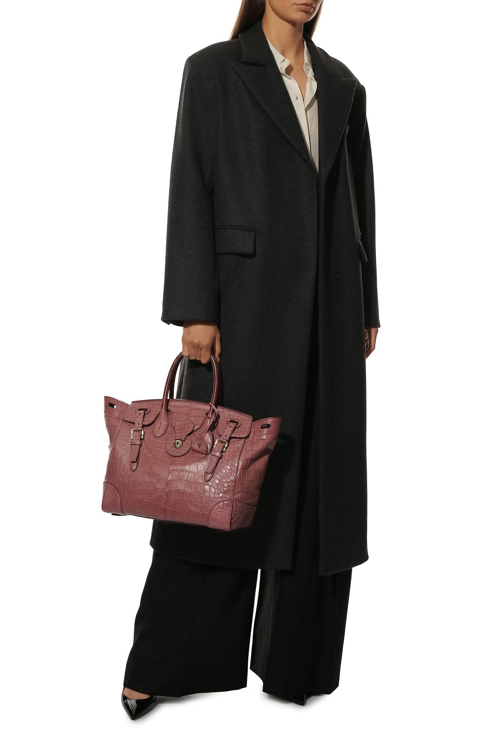 Сумка soft ricky 33 из кожи крокодила RALPH LAUREN, арт. 69H/IAQ73/RMALL, фото 7