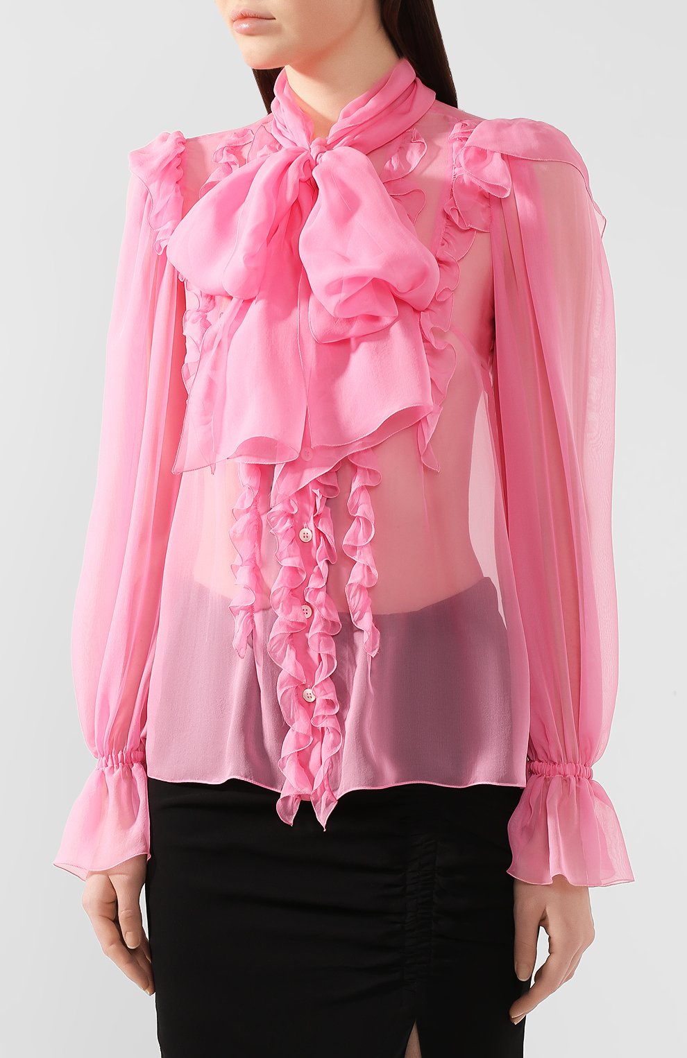 Шелковая блузка DOLCE & GABBANA, арт. F5L64T/FU1AT, фото 3