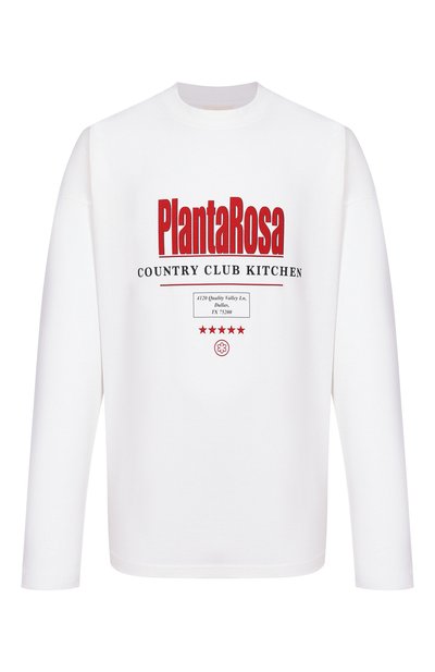 Женская хлопковый лонгслив PLANTA ROSA, арт. PR/L01.1/COUNTRY-CLUB/220VELVET