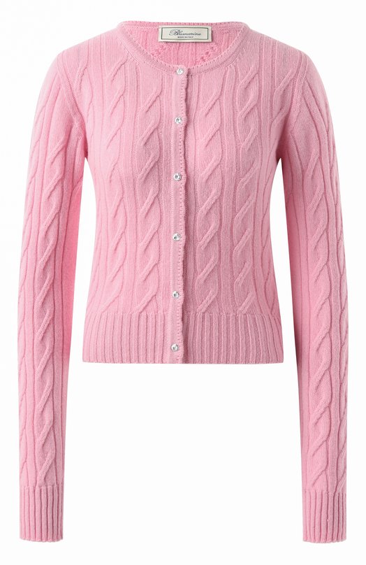 Кардиган из шерсти и кашемира Blumarine P522M570A Розовый P522M570A