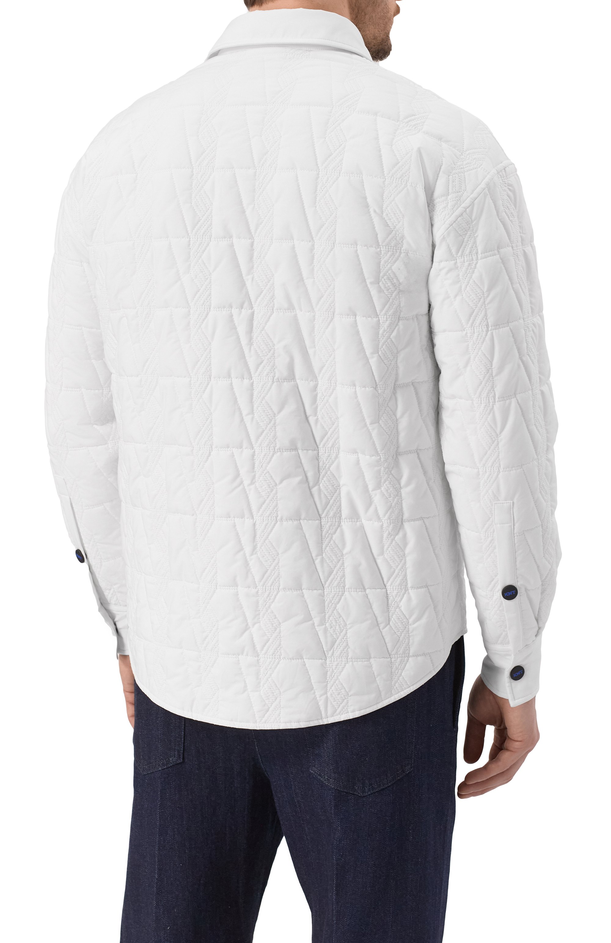 Хлопковая куртка-рубашка KITON белого цвета по цене 255000 руб., арт. UGK097K0753F02, фото 4 Хлопковая куртка-рубашка KITON, арт. UGK097K0753F02, фото 4