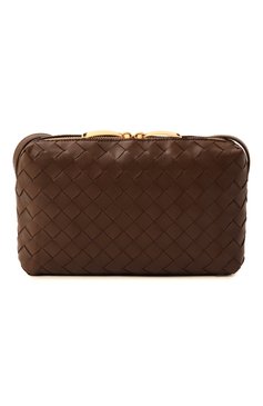 Женская сумка BOTTEGA VENETA коричневого цвета, арт. 597329/V48C1 | Фото 6 (Размер: small; Материал: Натуральная кожа; Ремень/цепочка: На ремешке; Материал сплава: Проставлено; Драгоценные камни: Проставлено)