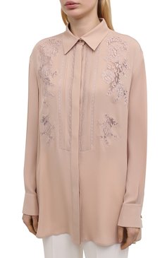 Шелковая блузка VALENTINO, арт. VB0AB2F21MH, фото 1