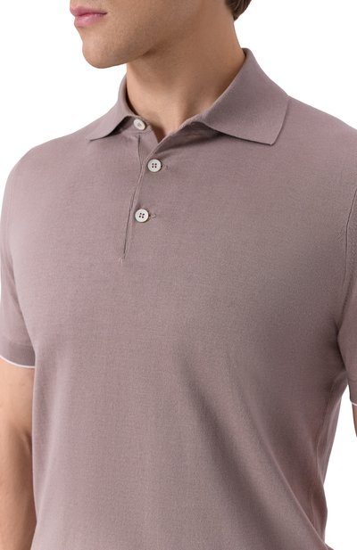 Хлопковое поло BRUNELLO CUCINELLI, арт. M29800125, фото 5