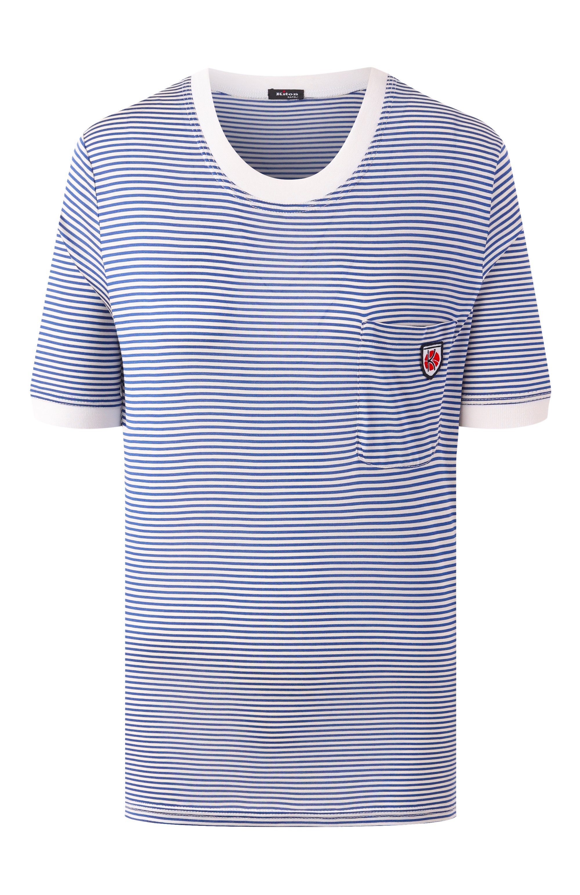 Шелковая футболка KITON, арт. D59441K0922E01, фото 1