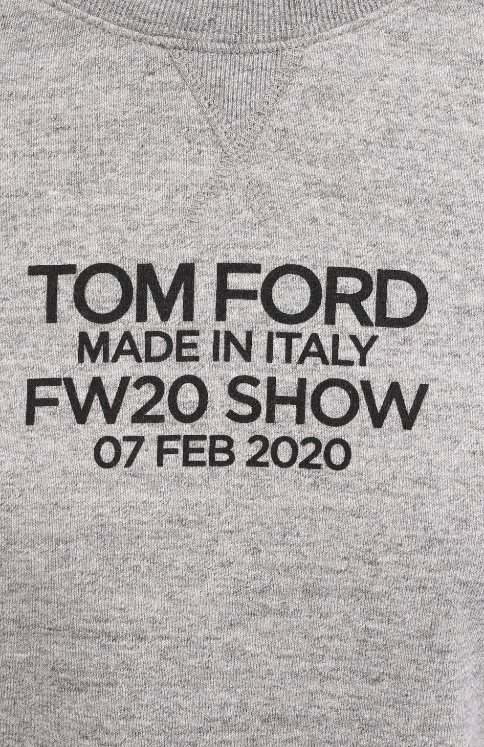 Хлопковый свитшот TOM FORD серого цвета по цене 105500 руб., арт. FLJ007-FAX769, фото 5 Хлопковый свитшот TOM FORD, арт. FLJ007-FAX769, фото 5