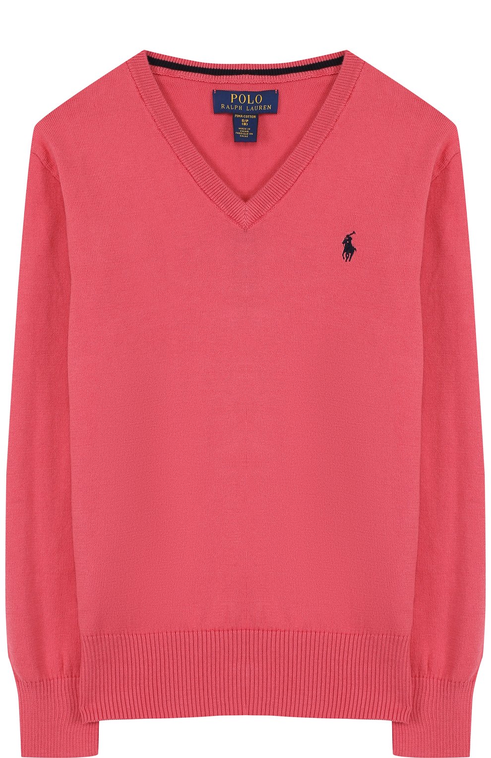 Хлопковый пуловер с v-образным вырезом POLO RALPH LAUREN, арт. 323690749/323668295, фото 1