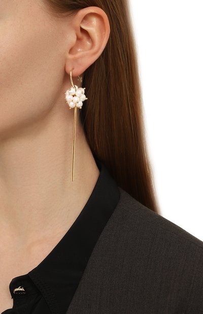 Серьги CRYSTALLINE JEWELLERY золотого цвета по цене 18480 руб., арт. 378, фото 2 Серьги CRYSTALLINE JEWELLERY, арт. 378, фото 2