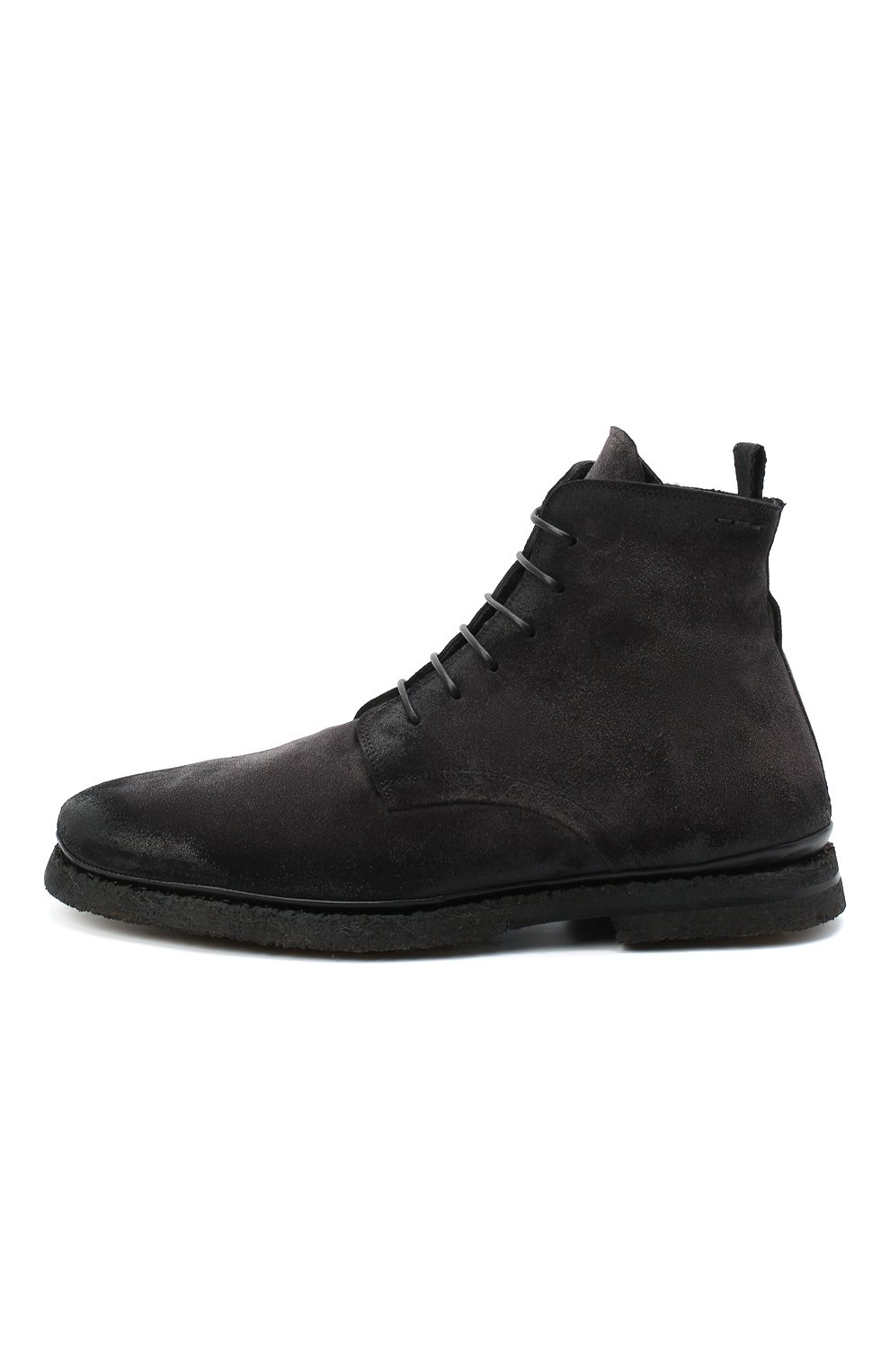 Замшевые ботинки ALEXANDER HOTTO темно-серого цвета по цене 44750 руб., арт. 58045/T0M/SENS0RY, фото 3 Замшевые ботинки ALEXANDER HOTTO, арт. 58045/T0M/SENS0RY, фото 3