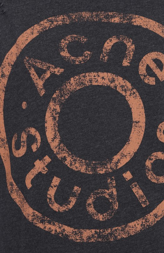 Хлопковая футболка Acne Studios FN-UX-TSHI000079/CL0294 Серый  FN-UX-TSHI000079/CL0294 Фото 6