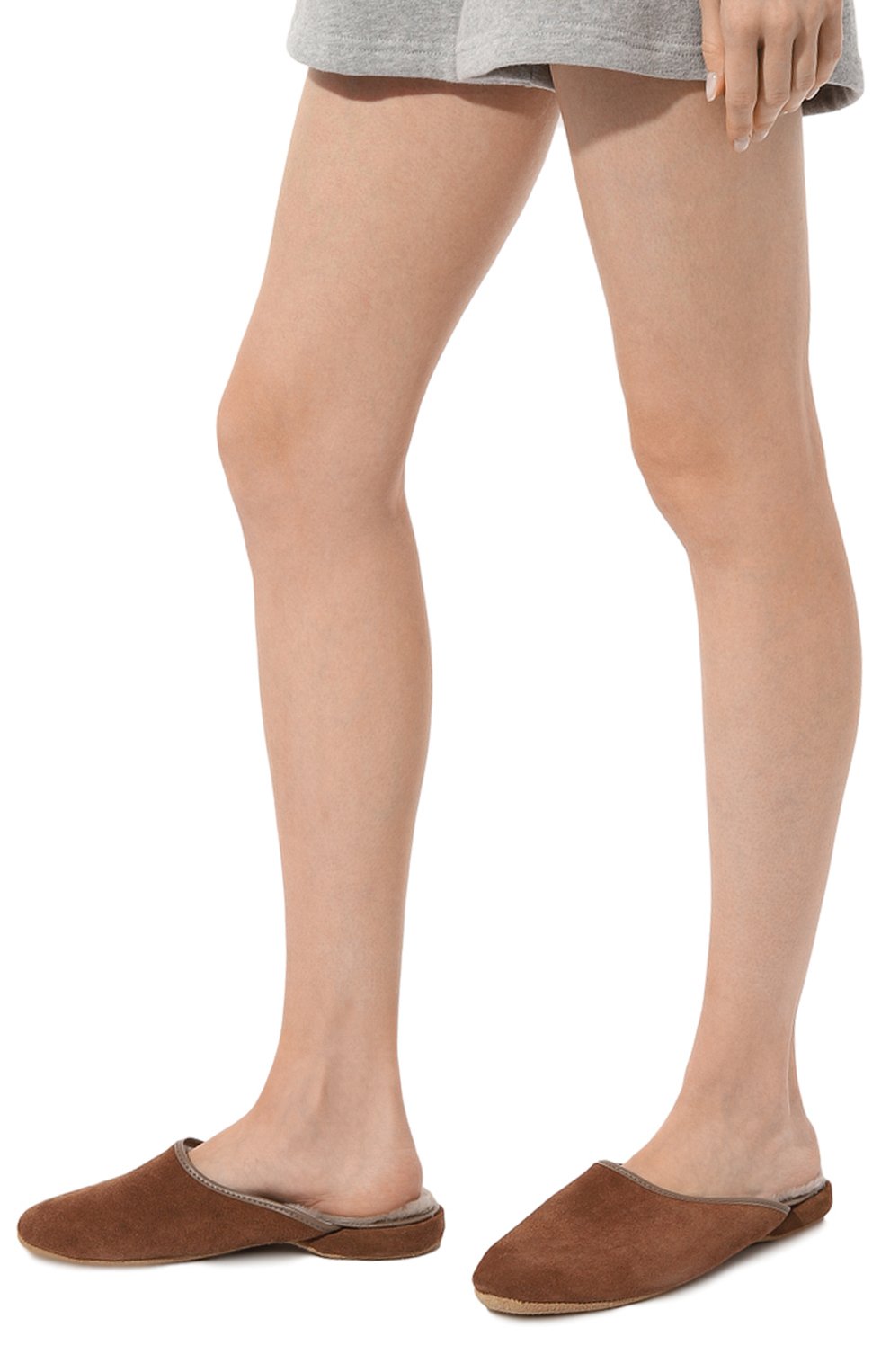 Замшевые домашние туфли DEREK ROSE коричневого цвета по цене 32800 руб., арт. 0900-IM0G001, фото 3 Замшевые домашние туфли DEREK ROSE, арт. 0900-IM0G001, фото 3