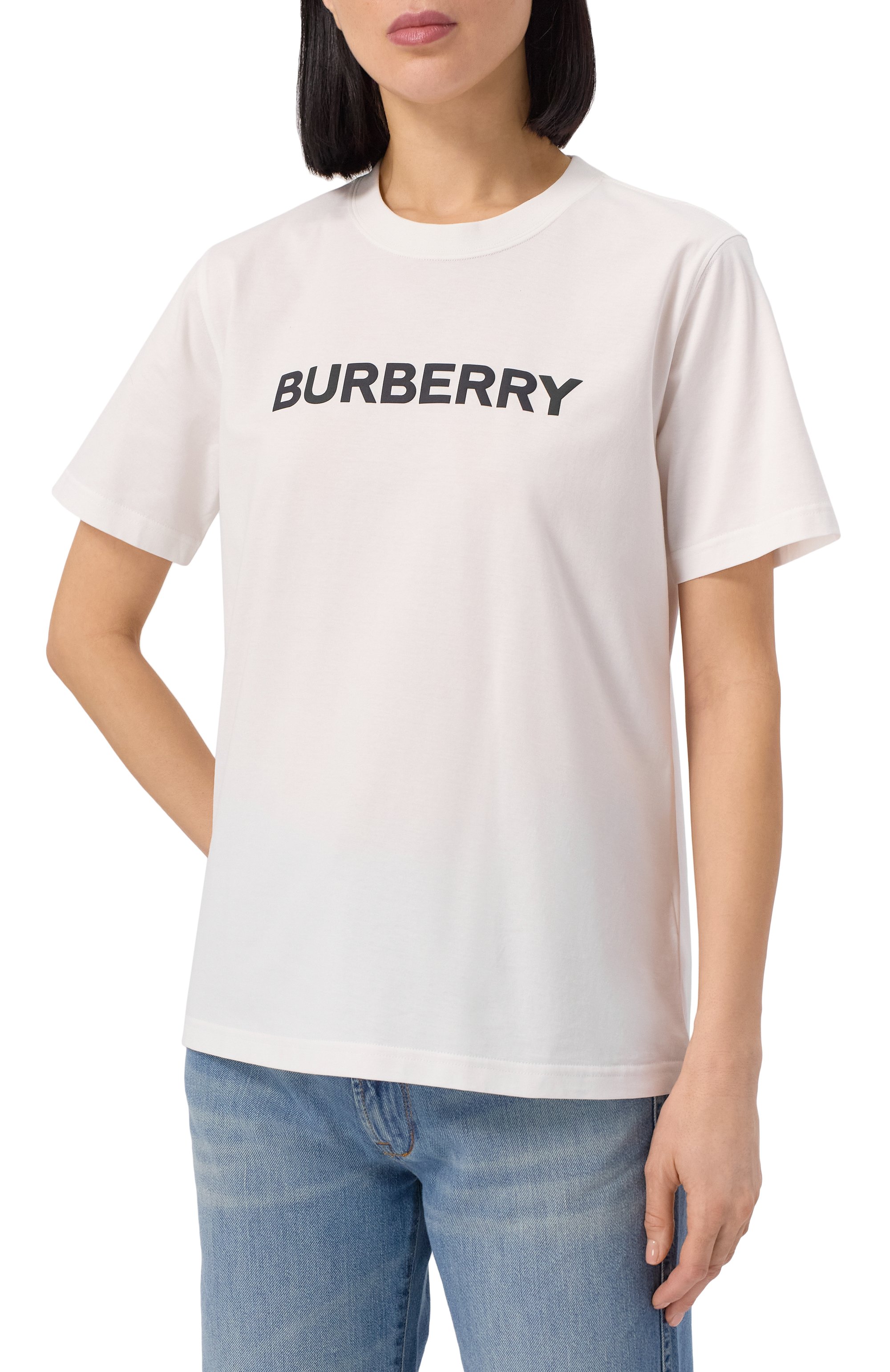 Хлопковая футболка BURBERRY, арт. 8080325, фото 3