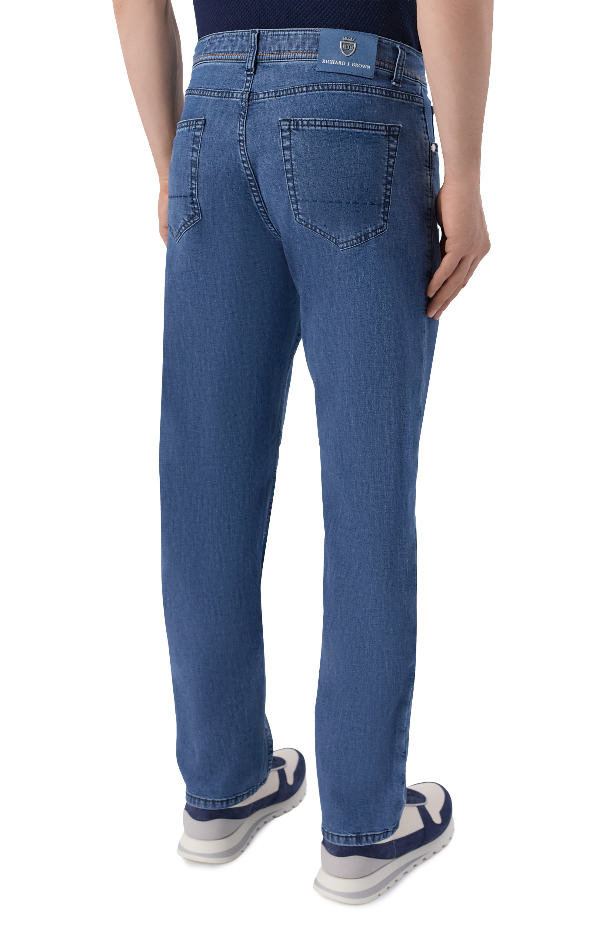 Джинсы roma RICHARD J. BROWN синего цвета по цене 69950 руб., арт. R0MA RZ/T15, фото 4 Джинсы roma RICHARD J. BROWN, арт. R0MA RZ/T15, фото 4