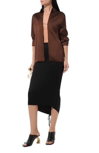 Атласная блузка JACQUEMUS, арт. 22E/213SH103-1000, фото 2