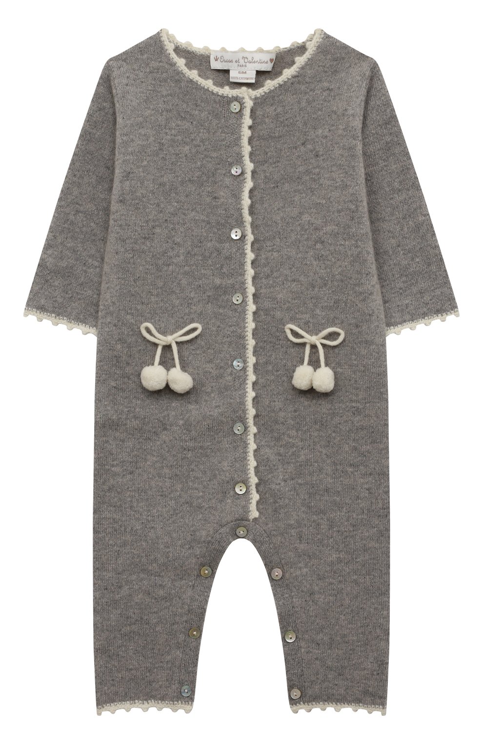 Кашемировый комбинезон OSCAR ET VALENTINE, арт. COM04CHERRYS, фото 1