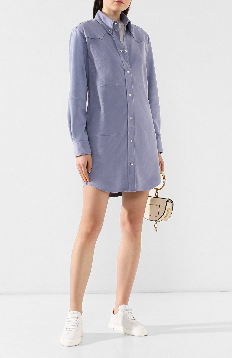 Кожаное платье-рубашка ISABEL MARANT ETOILE, арт. R01286-19P047E/SENNA, фото 2