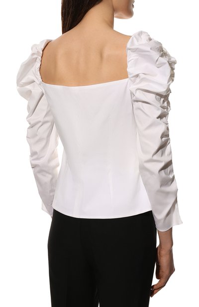 Хлопковая блузка CAROLINA HERRERA, арт. R2211N213SCT, фото 4