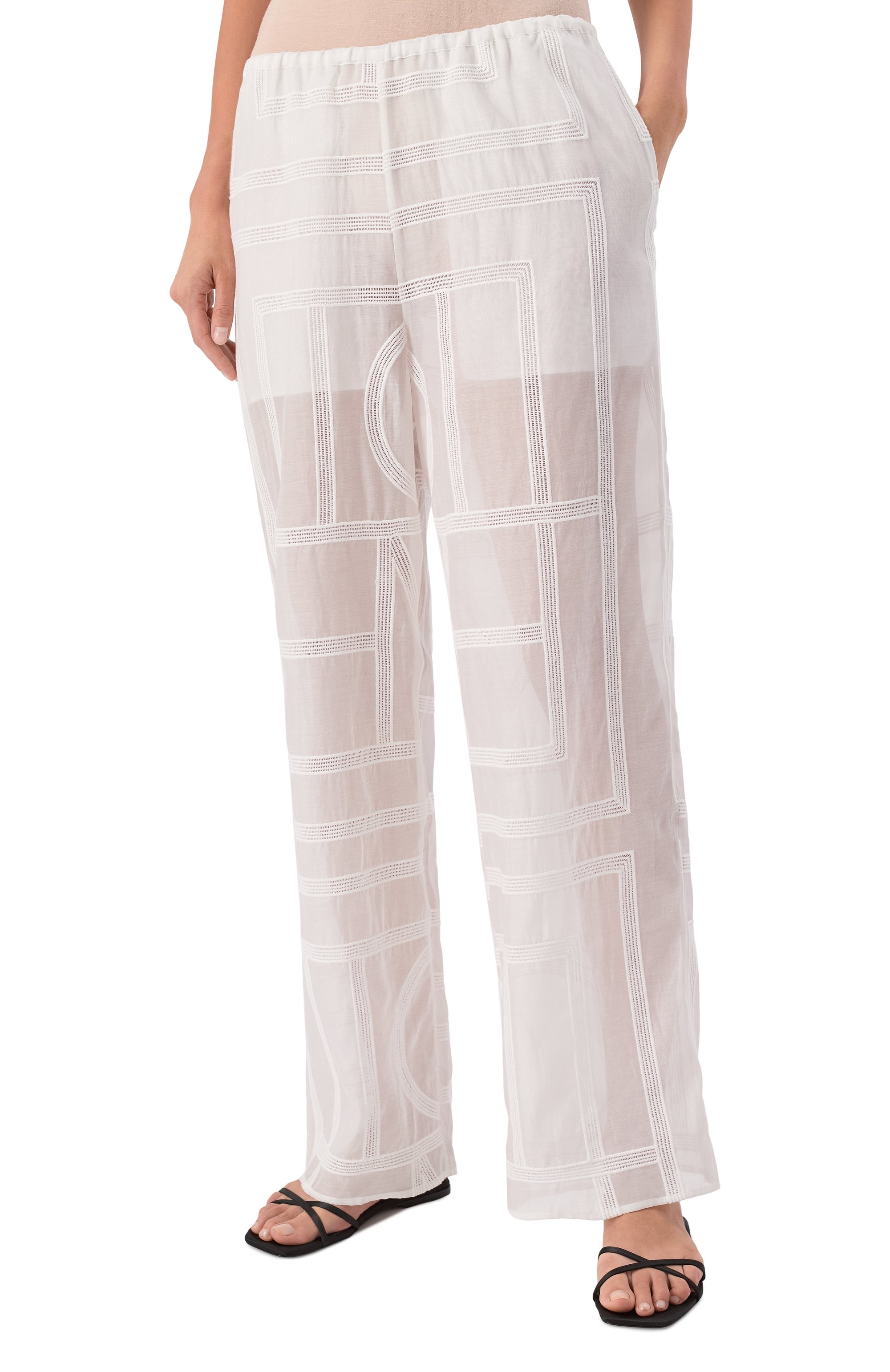 Брюки из хлопка и шелка TOTEME, арт. 253-WRB0316-FB0441, фото 3