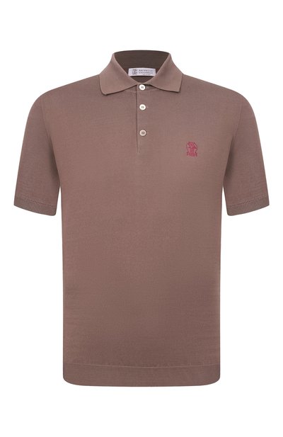 Мужская хлопковое поло BRUNELLO CUCINELLI, арт. M29800195