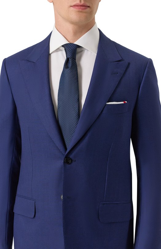 Шелковый галстук Canali 18/HJ04396 Синий  18/HJ04396 Фото 2