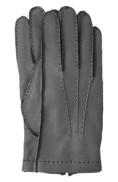 Мужские кожаные перчатки MVST, арт. SG02/321BM 0110/DEER CASH LINED