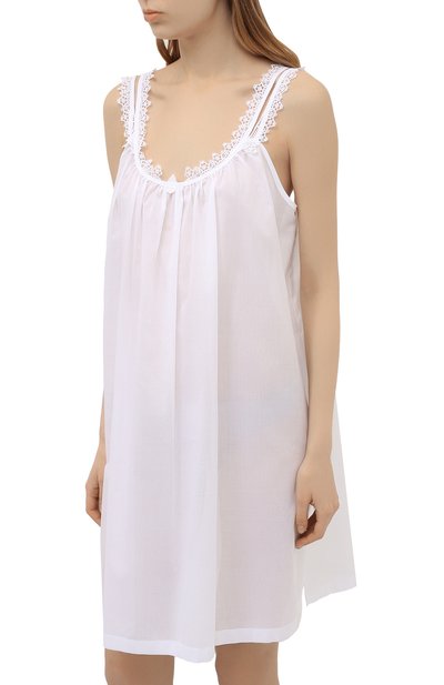 Хлопковая сорочка CELESTINE белого цвета по цене 26050 руб., арт. 30002672/L0LITA BD, фото 3 Хлопковая сорочка CELESTINE, арт. 30002672/L0LITA BD, фото 3