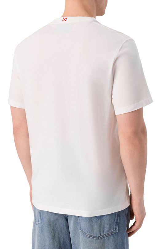 Хлопковая футболка MC2 Saint Barth ARN0004-01029I/ARN0TT WARM Белый  ARN0004-01029I/ARN0TT WARM Фото 4