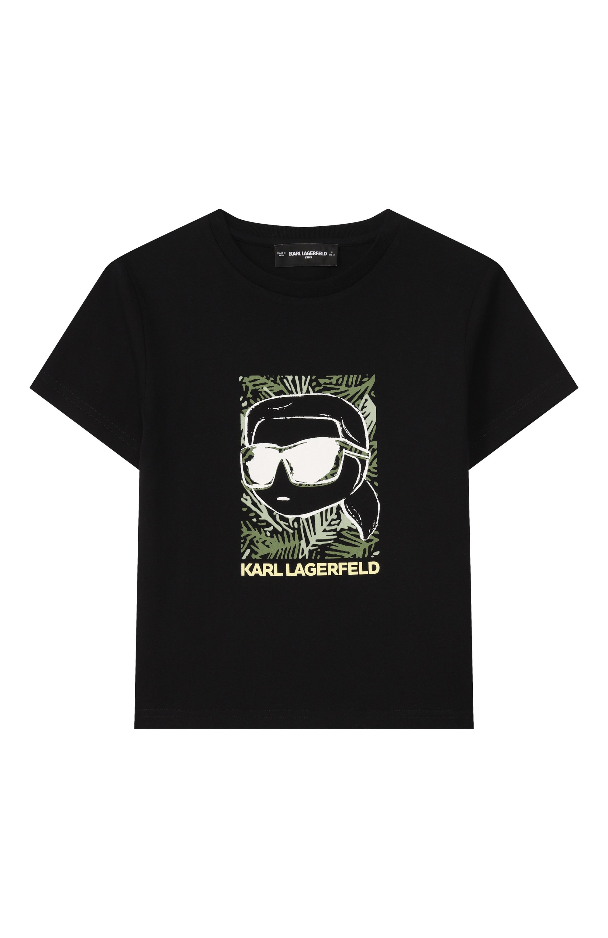 Хлопковая футболка KARL LAGERFELD KIDS, арт. Z31094, фото 1