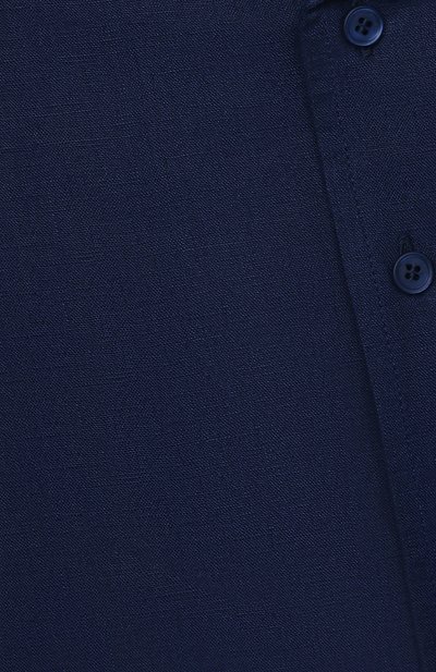 Льняная рубашка LORO PIANA синего цвета по цене 38250 руб., арт. FAL5894, фото 3 Льняная рубашка LORO PIANA, арт. FAL5894, фото 3