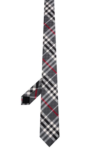 Шелковый галстук BURBERRY серого цвета по цене 21000 руб., арт. 8041570, фото 3 Шелковый галстук BURBERRY, арт. 8041570, фото 3