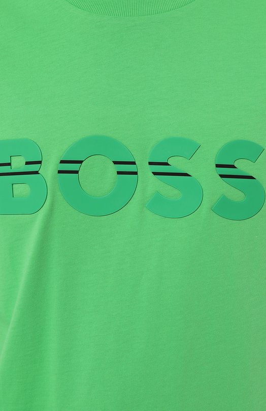 

Хлопковая футболка BOSS Green, Зелёный