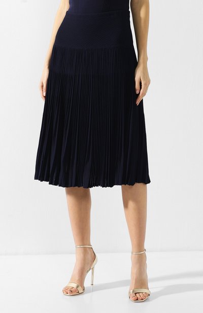 Плиссированная юбка RALPH LAUREN темно-синего цвета по цене 207000 руб., арт. 290713863, фото 3 Плиссированная юбка RALPH LAUREN, арт. 290713863, фото 3