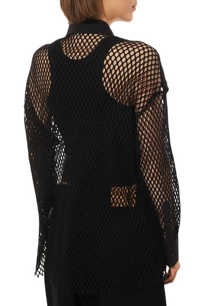 Хлопковая рубашка MSGM, арт. 3441MDE12 237011, фото 4