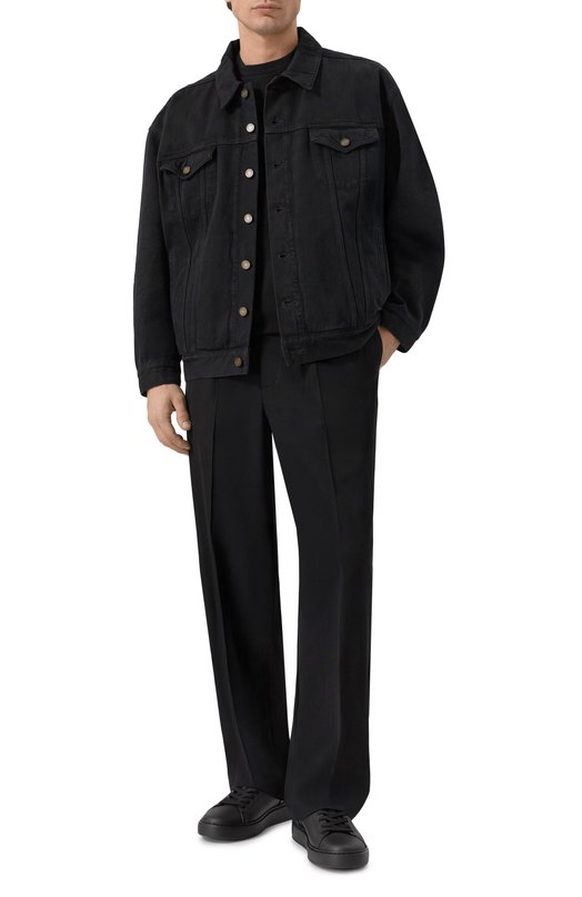 Джинсовая куртка Saint Laurent 730958/Y16PD Чёрный  730958/Y16PD Фото 2