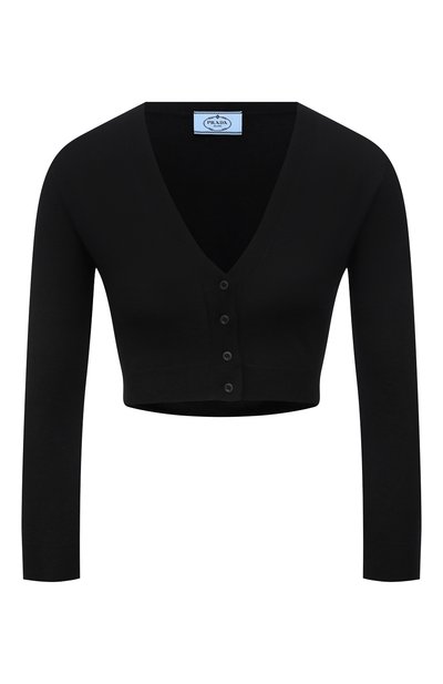 Женский кардиган из кашемира и шелка PRADA, арт. P25I66-10AJ-F0002-221