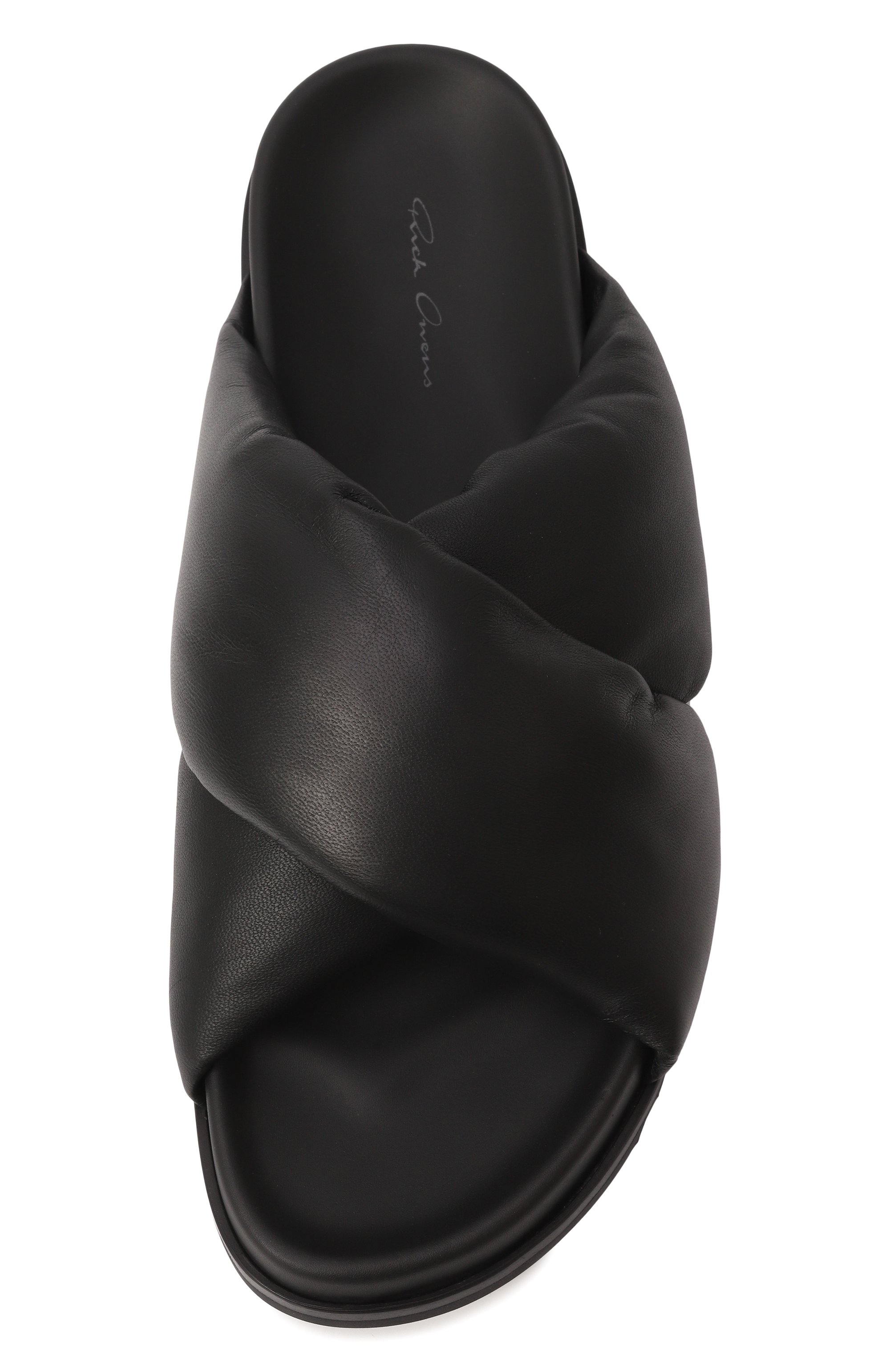 Кожаные шлепанцы RICK OWENS, арт. RU01E5800/LLP, фото 6