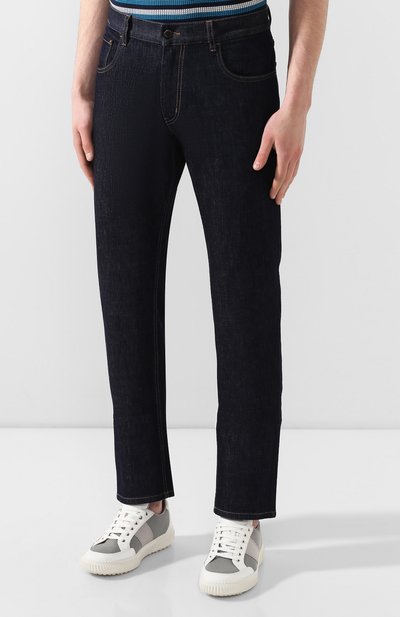 Джинсы PRADA синего цвета по цене 85000 руб., арт. GEP178-1P8Q-F0008-192, фото 3 Джинсы PRADA, арт. GEP178-1P8Q-F0008-192, фото 3